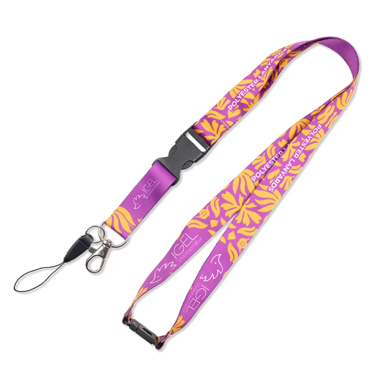 Polyester Lanyard mit Sicherheits und Schnappverschluss. Best werbeartikel fur events.