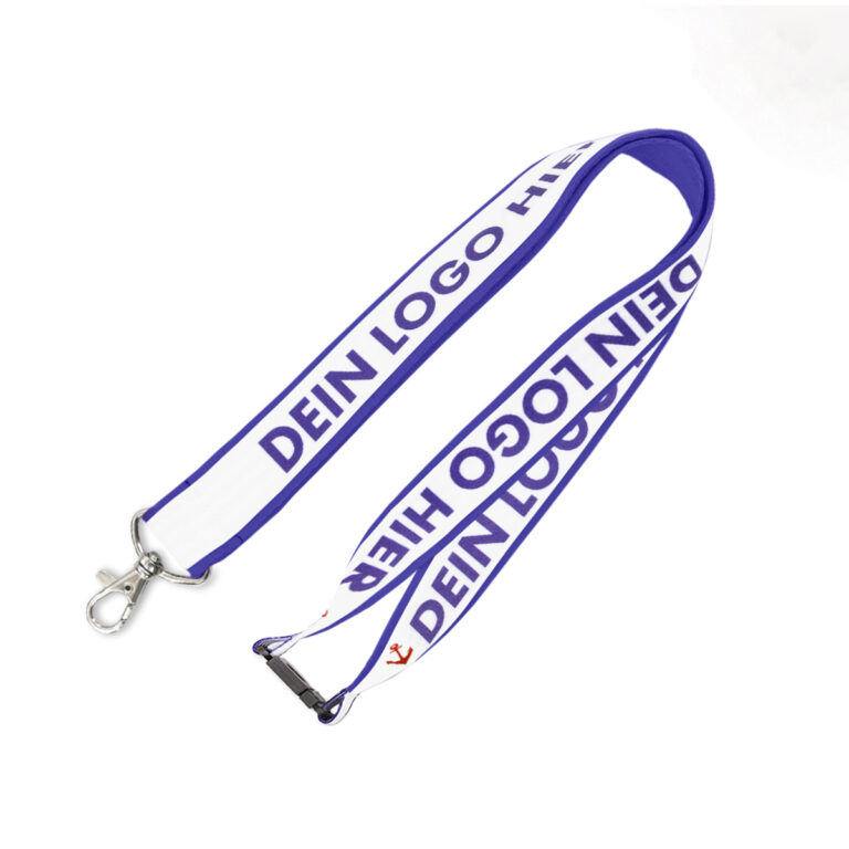 Das Doppel lanyard mit Sicherheitsverschluss ist die ideale Lösung für alle, die Wert auf Sicherheit und Markensichtbarkeit legen.