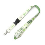 Wasserfestes Papier Lanyard mit Schnappverschluss.