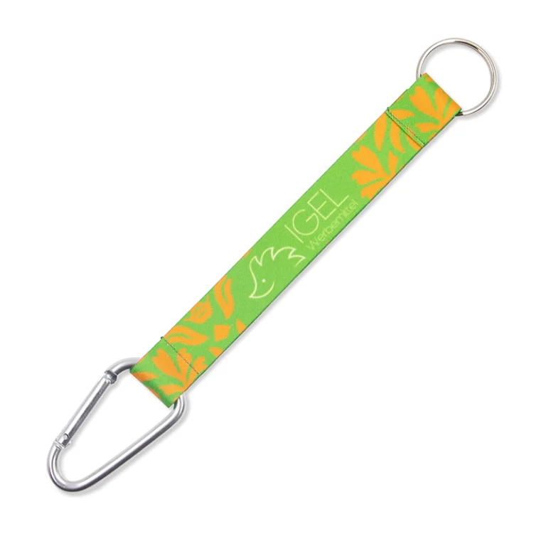 Beidseitig bedruckte kurze rPET Lanyards von IGELSHOP.