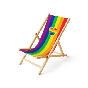 Zeigen Sie Farbe mit Pride Personalisierte Liegestühle von IgelShop.