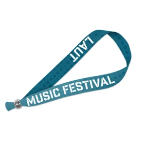 Festival Essentials. Beidseitig Festival rPET-Polyester Armband.