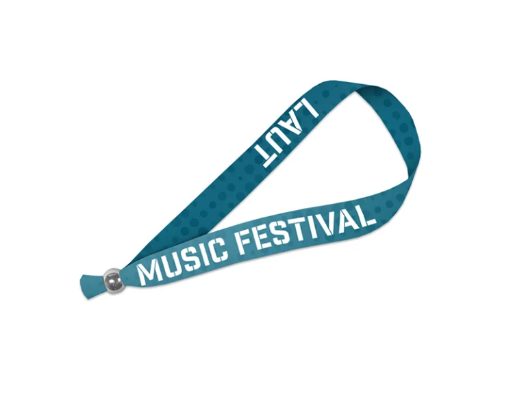 Festival Essentials. Beidseitig Festival rPET-Polyester Armband.